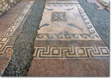 Buccino, loc. Santo Stefano. Il mosaico ellenistico della sala da banchetto