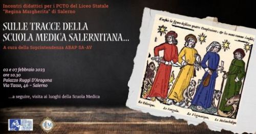 LOCANDINA PCTO SULLE TRACCE DELLA SCUOLA SALERNITANA